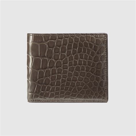 gucci mens crocodile wallet|gucci men wallet outlet.